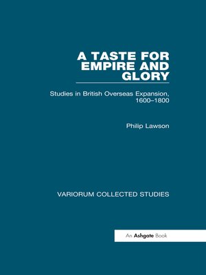 cover image of A Taste for Empire and Glory
